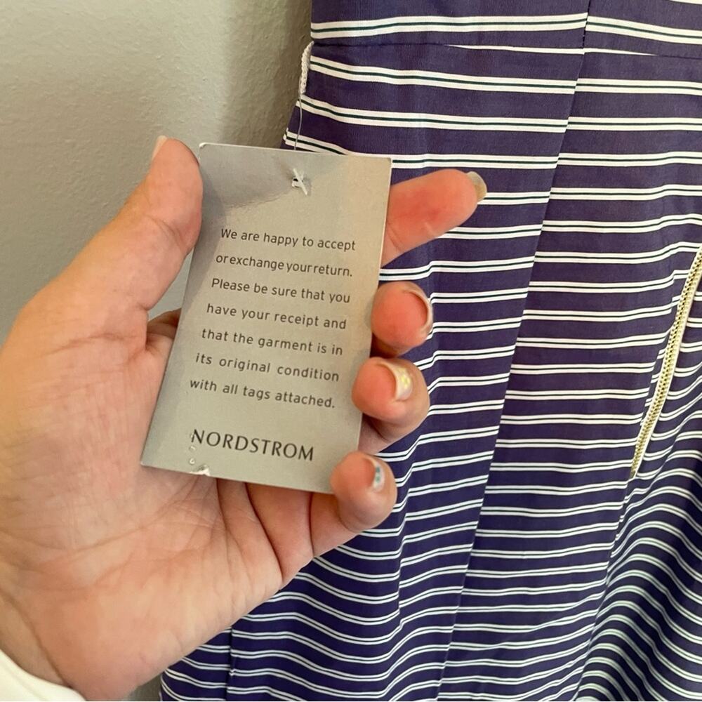 NWT Eliza J Striped Cotton Sundress in Blue & White Women’s Size 6 - Picture 8 of 15